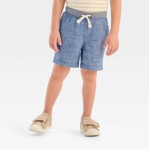 Cat & Jack - Target - Toddler Boys Chambray Solid Pull-On Above Knee Shorts NWOT